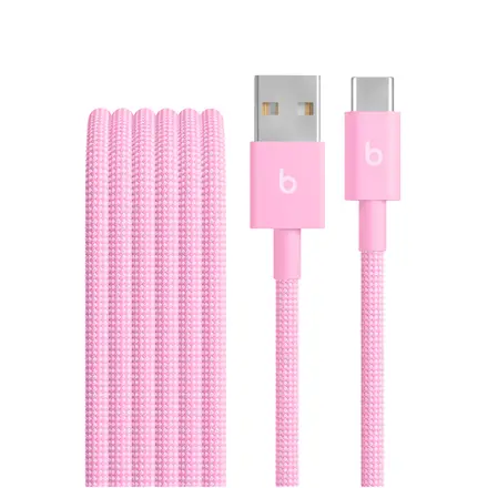 Apple USB-A to USB-C Woven Cable (1.5m) - Power Pink