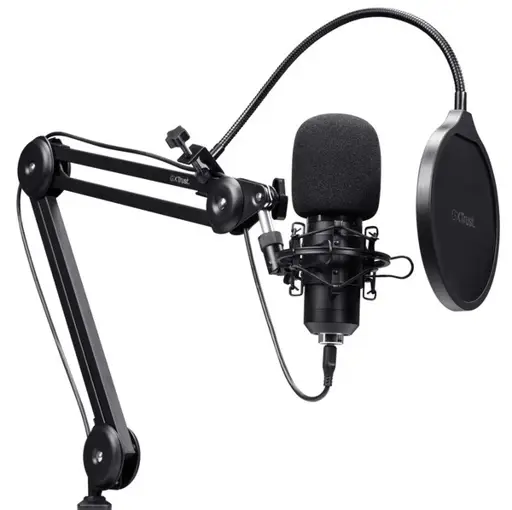TRUST GXT 270 Emita II+ mikrofonas su reguliuojamu laikikliu