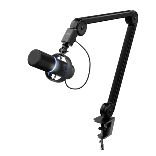 Trust GXT 255+ Onyx profesionalus studijinis mikrofonas su rankena - Pro garso kokybė ir patraukli išvaizda