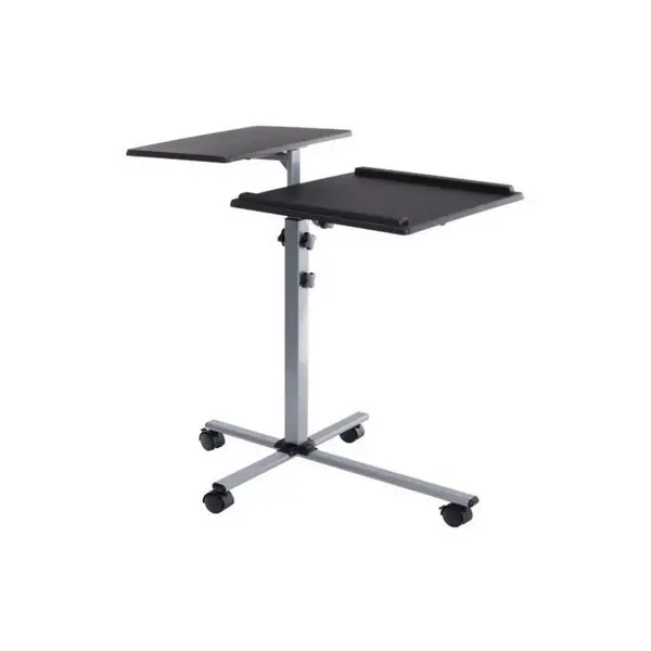 TECHLY 101485 Universal projector / notebook trolley with two adjustable shelves black – 2