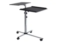 TECHLY 101485 Universal projector / notebook trolley with two adjustable shelves black – 3