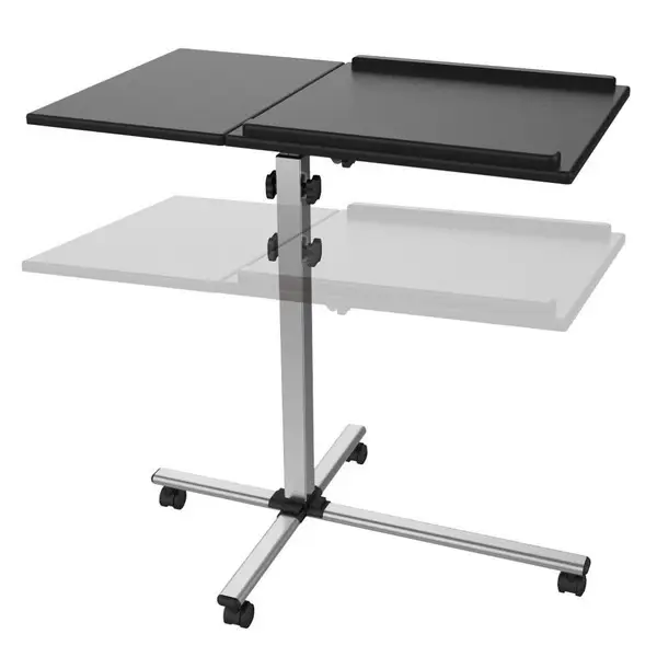 TECHLY 101485 Universal projector / notebook trolley with two adjustable shelves black – 4