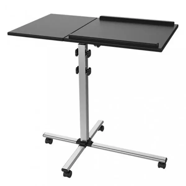 TECHLY 101485 Universal projector / notebook trolley with two adjustable shelves black – 6