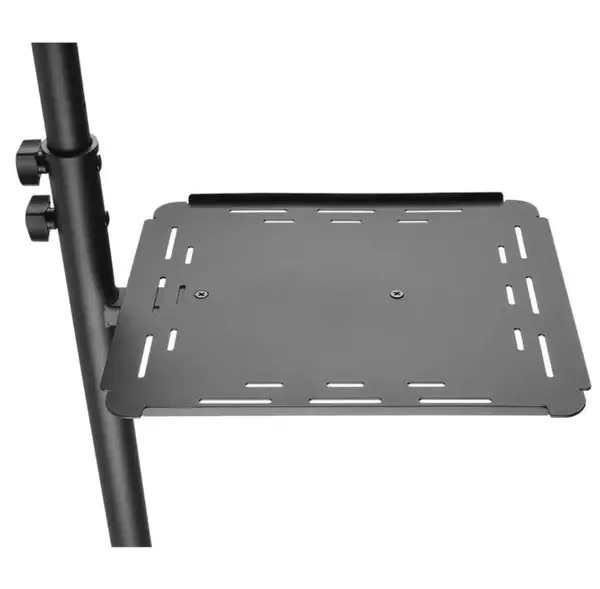 TECHLY Universal Adjustable Trolley for Notebook Projector with Shelf Black – 4