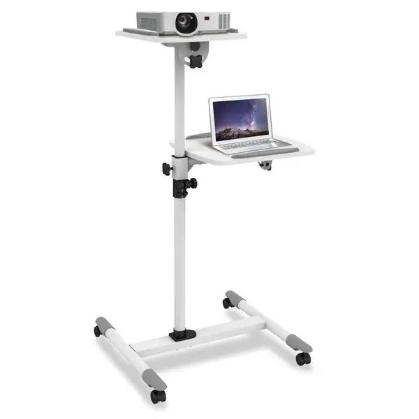 Techly ICA-TB TPM-6 multimedijos įrenginio vežimėlis / stovas Balta Multimedijos vežimėlis – 2