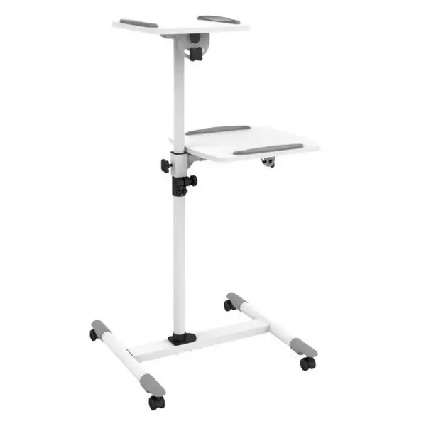 Techly ICA-TB TPM-6 multimedijos įrenginio vežimėlis / stovas Balta Multimedijos vežimėlis – 4