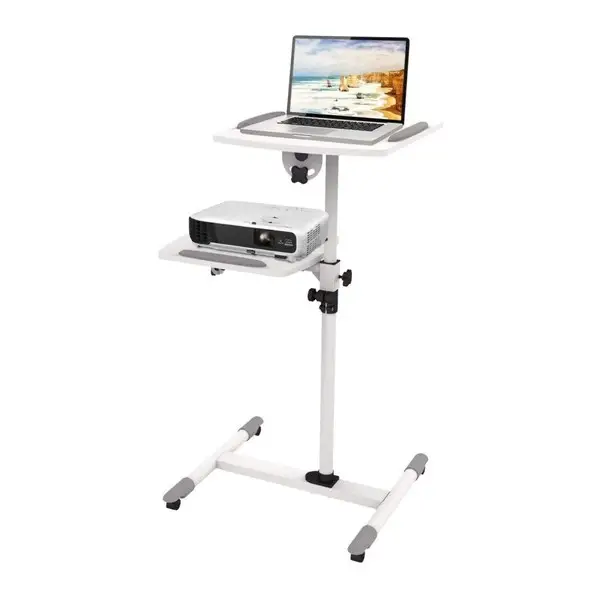 Techly ICA-TB TPM-6 multimedijos įrenginio vežimėlis / stovas Balta Multimedijos vežimėlis – 5