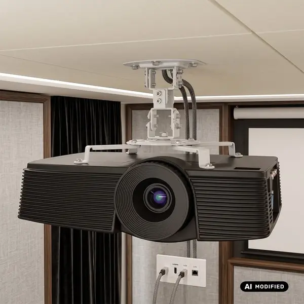 „Maclean“ projektoriaus lubinis laikiklis / pakaba, 54–320 mm, iki 13,5 kg, pasukamas 360 laipsnių kampu MC-200 W – 5