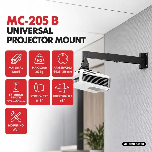 Wall mount for projector MC-205 B – 2
