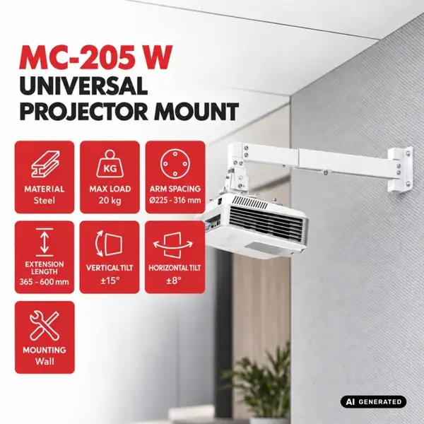 Wall-mounted projector bracket MC-205 W – 2