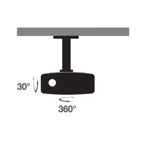TECHLY 022274 Universal projector ceiling mount 20 cm 15 kg white – 5