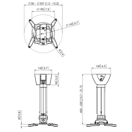Vogels Projector Ceiling mount – 3