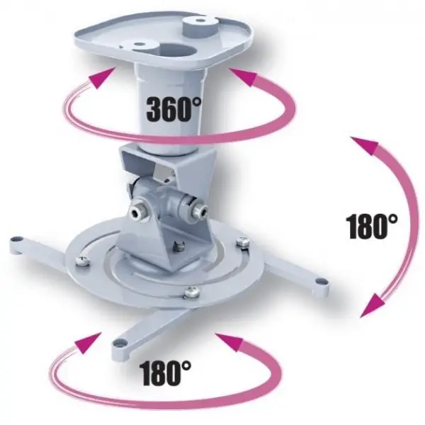 TECHLY 022397 Universal projector ceiling mount 22 cm 10 kg white – 2