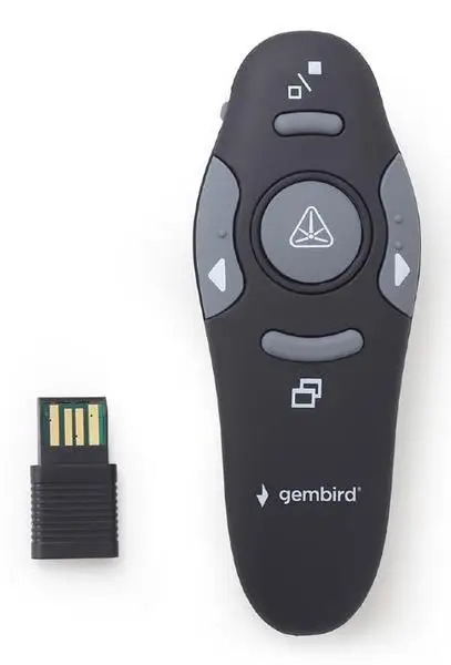 Gembird WP-L-11 belaidis valdymo pultas pristatymams RF Juoda – 8