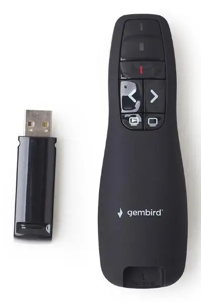 Gembird WP-L-12 belaidis valdymo pultas pristatymams RF Juoda – 3
