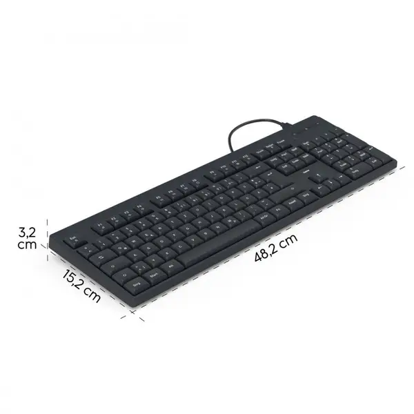 wired keyboard CK-100 black – 2