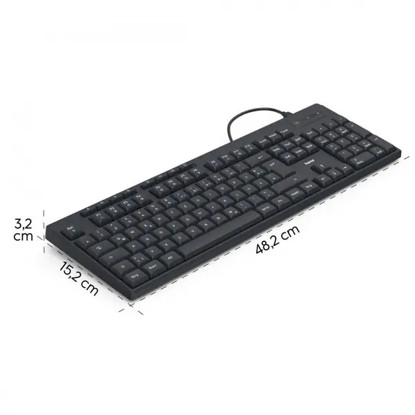 wired keyboard CK-200 black – 2