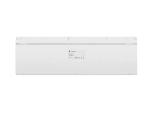 Belaidė klaviatūra Natec Tang US BT + 2,4 GHz tyli Slim balta – 5