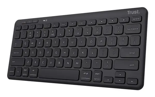 Trust Lyra Compact, multi-device wireless keyboard providing easy, convenient connection; made with recycled materials – 6