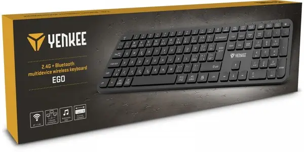 Wireless keyboard Ego Dual 2.4G + BT1 + BT2 – 9
