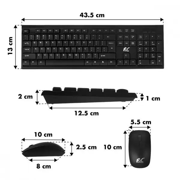 Wireless keyboard and mouse NanoRS RS580 – 2
