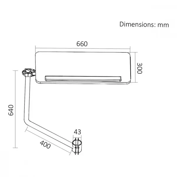 Keyboard tray for mounting on chair MC-139 – 4
