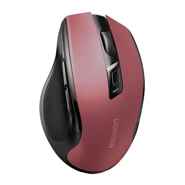 Belaidė optinė pelė Ugreen MU006 USB 2,4 GHz / Bluetooth 5.0 4000 DPI – raudona – 2
