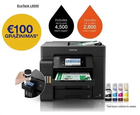 Epson EcoTank L6550 Multifunctional Inkjet Colour Printer