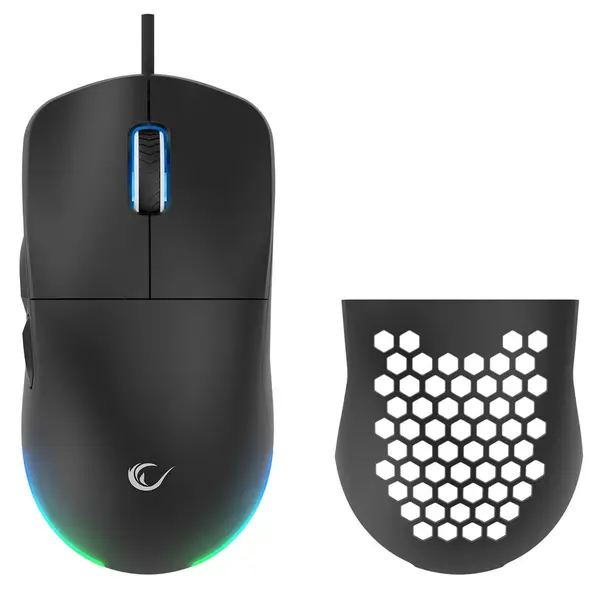RAMPAGE LAIDINIS ŽAIDIMŲ PELĖ 12800 DPI BLINK BLACK – 2