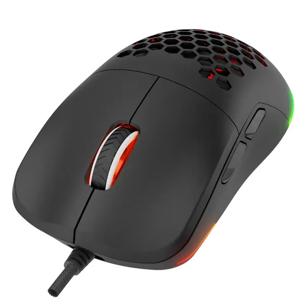RAMPAGE LAIDINIS ŽAIDIMŲ PELĖ 12800 DPI BLINK BLACK – 7