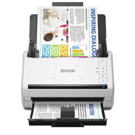 Epson WorkForce DS-770II išmanus kompaktiškas lapų skaitytuvas su inovatyviomis išmaniosiomis funkcijomis, užtikrinančiomis spartų ir efektyvų daugybės dokumentų nuskaitymą