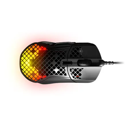 SteelSeries Aerox 5 (2022 Edition), RGB LED light, Onyx, Wired Optical Gaming Mouse – 3