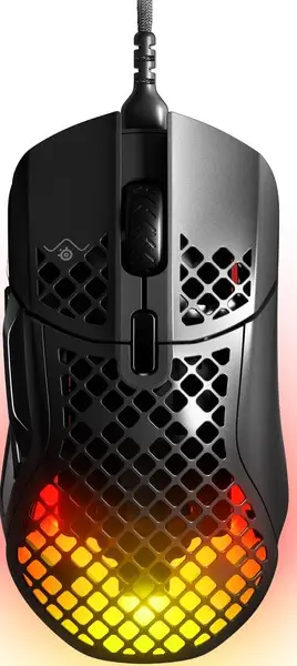 SteelSeries Aerox 5 (2022 Edition), RGB LED light, Onyx, Wired Optical Gaming Mouse – 6