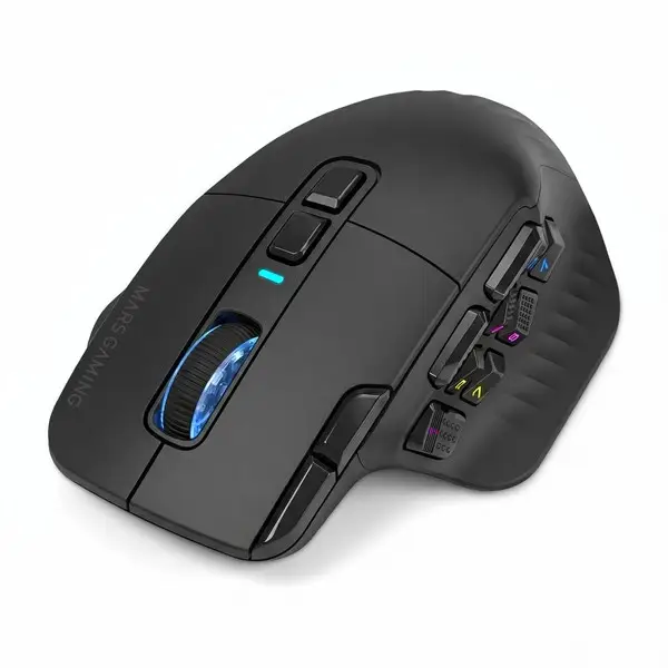 Mars Gaming MMWHEX16 kompiuterio pelė Žaidimams Dešinės rankos „Bluetooth“ Optinis 24000 DPI – 5