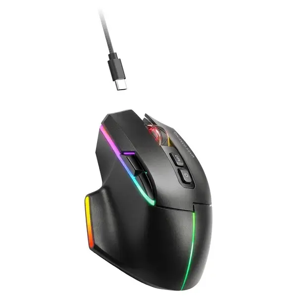 Mars Gaming MMWVECTOR kompiuterio pelė Žaidimams Dešinės rankos RF Wireless + Bluetooth + USB Type-A Optinis 12000 DPI – 5