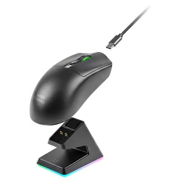 Mars Gaming MMWELITE kompiuterio pelė Žaidimams Dešinės rankos „Bluetooth“ Optinis 20000 DPI – 4