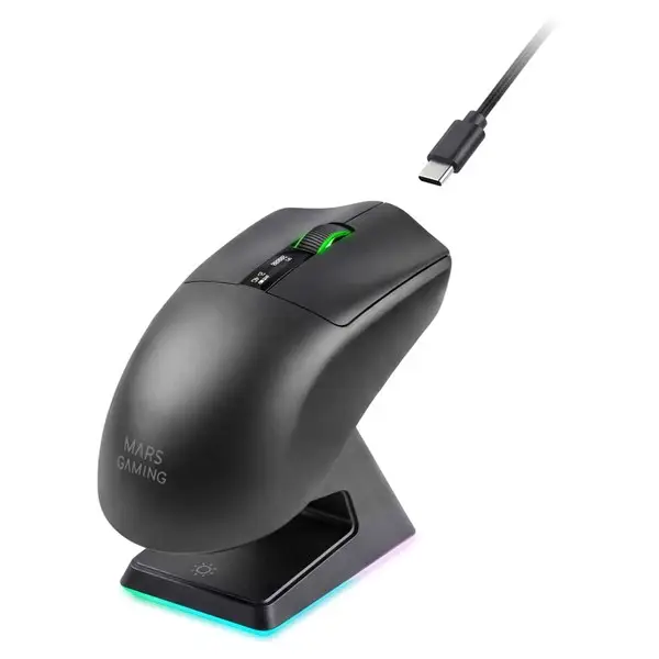 Mars Gaming MMWELITE kompiuterio pelė Žaidimams Dešinės rankos „Bluetooth“ Optinis 20000 DPI – 5