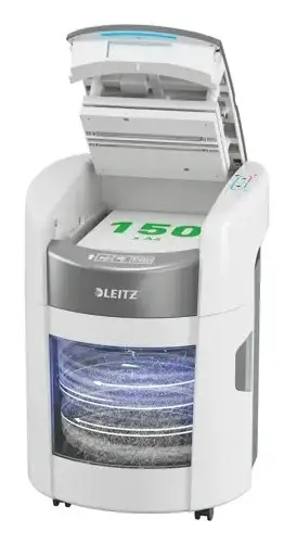 Leitz IQ Optimax AutoFeed 150 popieriaus smulkintuvas, P5, 150 lapų, 15 l