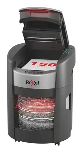 Dokumentų smulkintuvas Rexel ShredMax AutoFeed+ 150X, P4, 150 lapų, 15 l talpos šiukšliadėžė
