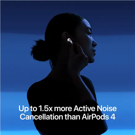 Apple AirPods 5 baltos belaidės ausinės su aktyviu triukšmo slopinimu – 4