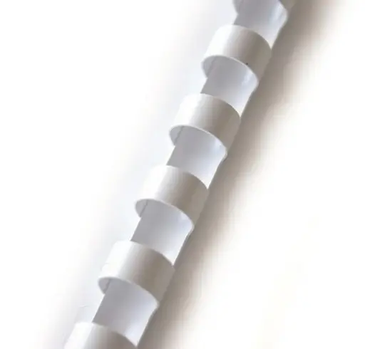 Spiralė įrišimui plastikinė 28 mm, balta (50vnt.)
