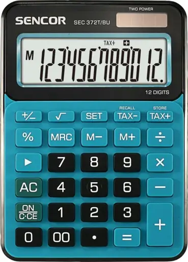 Calculator SEC 372BU Table, 12 Digit LCD