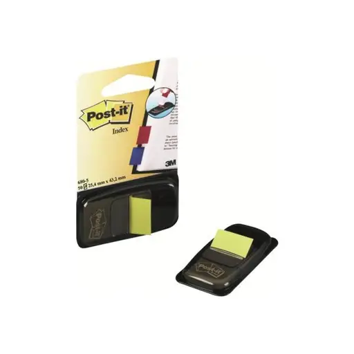Biuro Priedas - 3M Post-it 680-5 Indeksiniai Juostelės su Dozatoriumi Geltonos