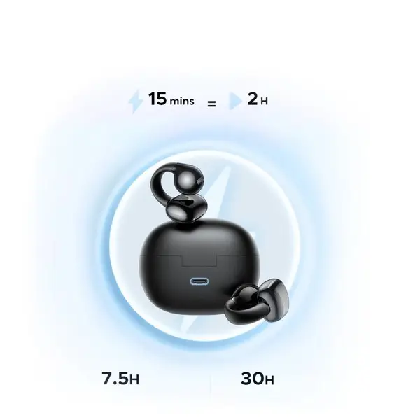 Ugreen 45785 Ausinės be mikrofono ir ausinės su mikrofonu True Wireless Stereo (TWS) Ausinės su kabliukais, „Open-ear“ Skambučiai / muzika / sportas / kasdienis Bluetooth – 6