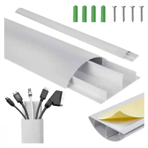 Aluminum cable masking strip, silver MC-814 S