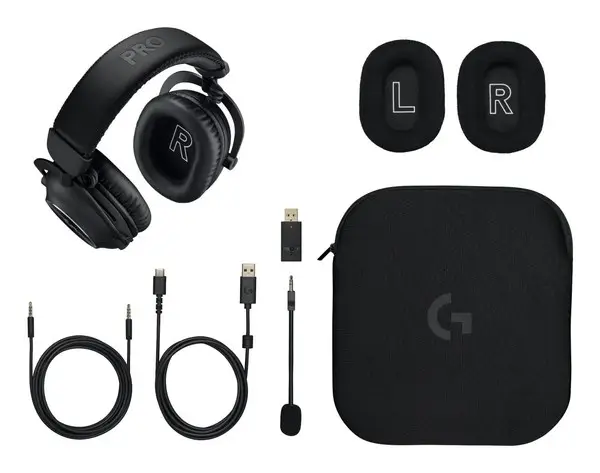 LOGITECH G PRO X2 LIGHTSPEED Wireless Gaming Headset - Blue Mic - BLACK – 7