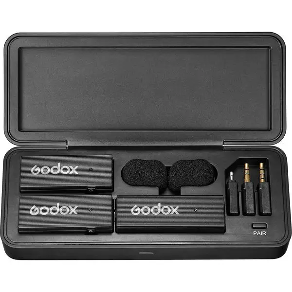 Garso įranga - Godox MoveLink Mini LT Kit 2 Wireless System, Dual-Channel, Black – 2