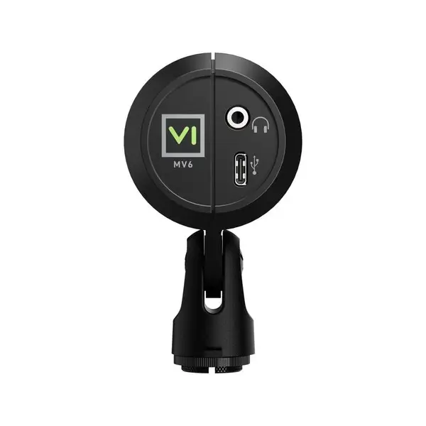 Shure MV6 gen2 - USB-C jungties kardioidinis dinaminis mikrofonas, skirtas žaidėjams ir transliuotojams, juodos spalvos – 4
