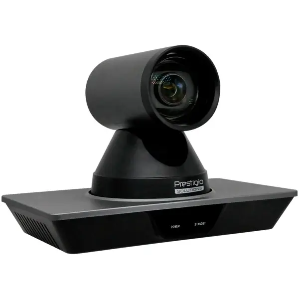 Prestigio Solutions Video Conferencing 4K PTZ Camera: 4K, 8.5MP, No mic, Connection via HDMI 2.0, USB 3.0 or RJ45 – 3