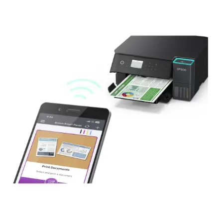 Epson EcoTank L6360 A4 daugiafunkcis spausdintuvas su „Wi-Fi“, skenavimo, kopijavimo, dvipusio spausdinimo funkcijomis ir „AirPrint“ rašalo talpykla, kurioje rašalo yra tiek, kad pakaks iki 3 metų – 9